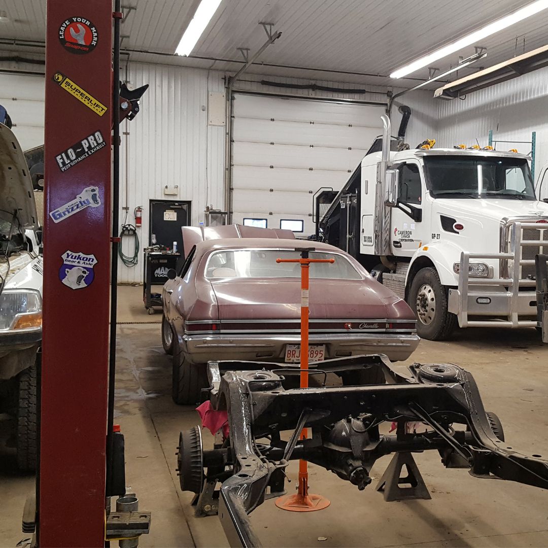 Classic Car Getting Repairs Done