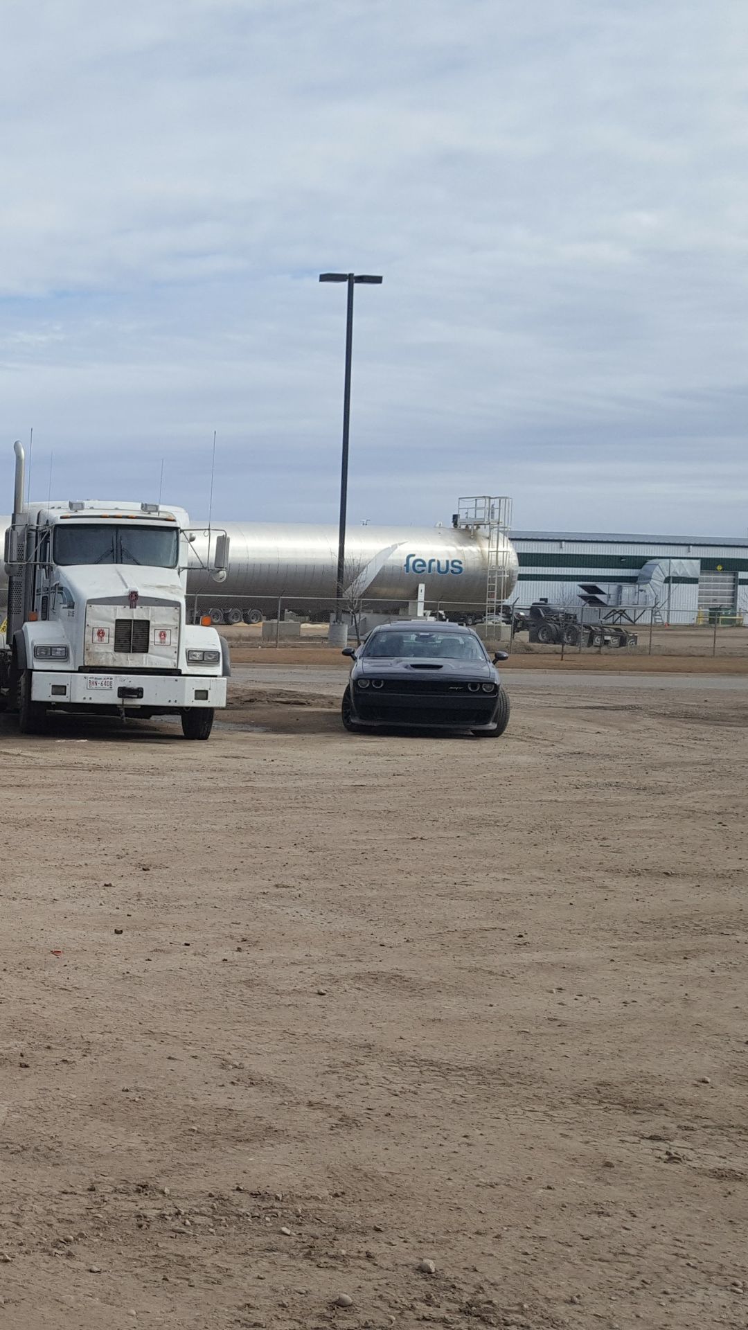 Trailer getting serviced